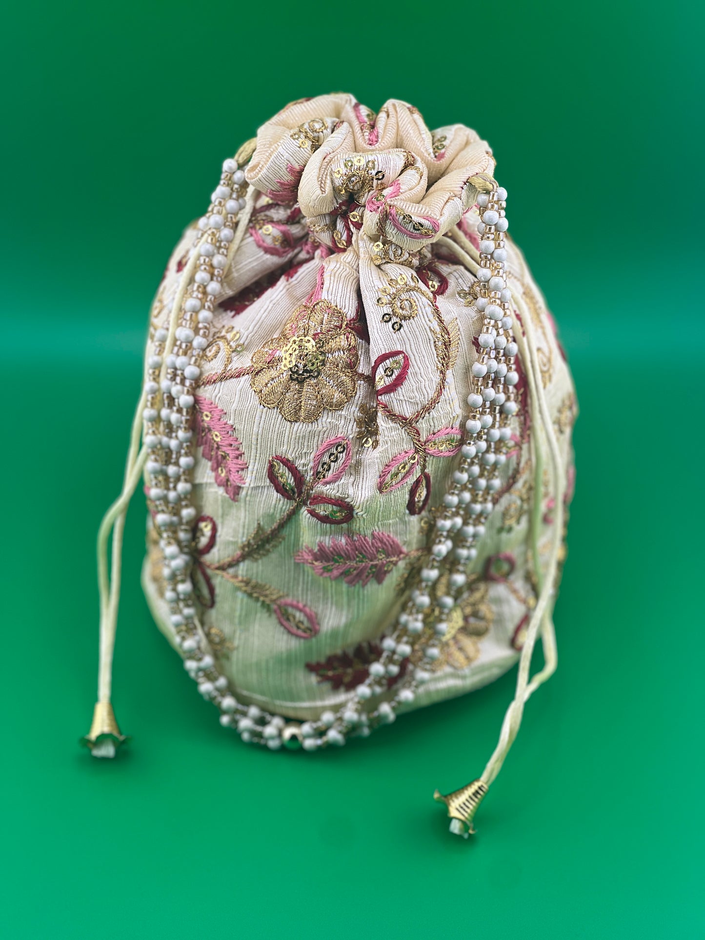 Gota Work Indian Ethnic Potli Bag | Hand Bag | Hand Purse for Party Wedding and Gifting | Women Potli Bag | Pouch | Coin | Phone | Key | Jewellery Purse for Women & Girls