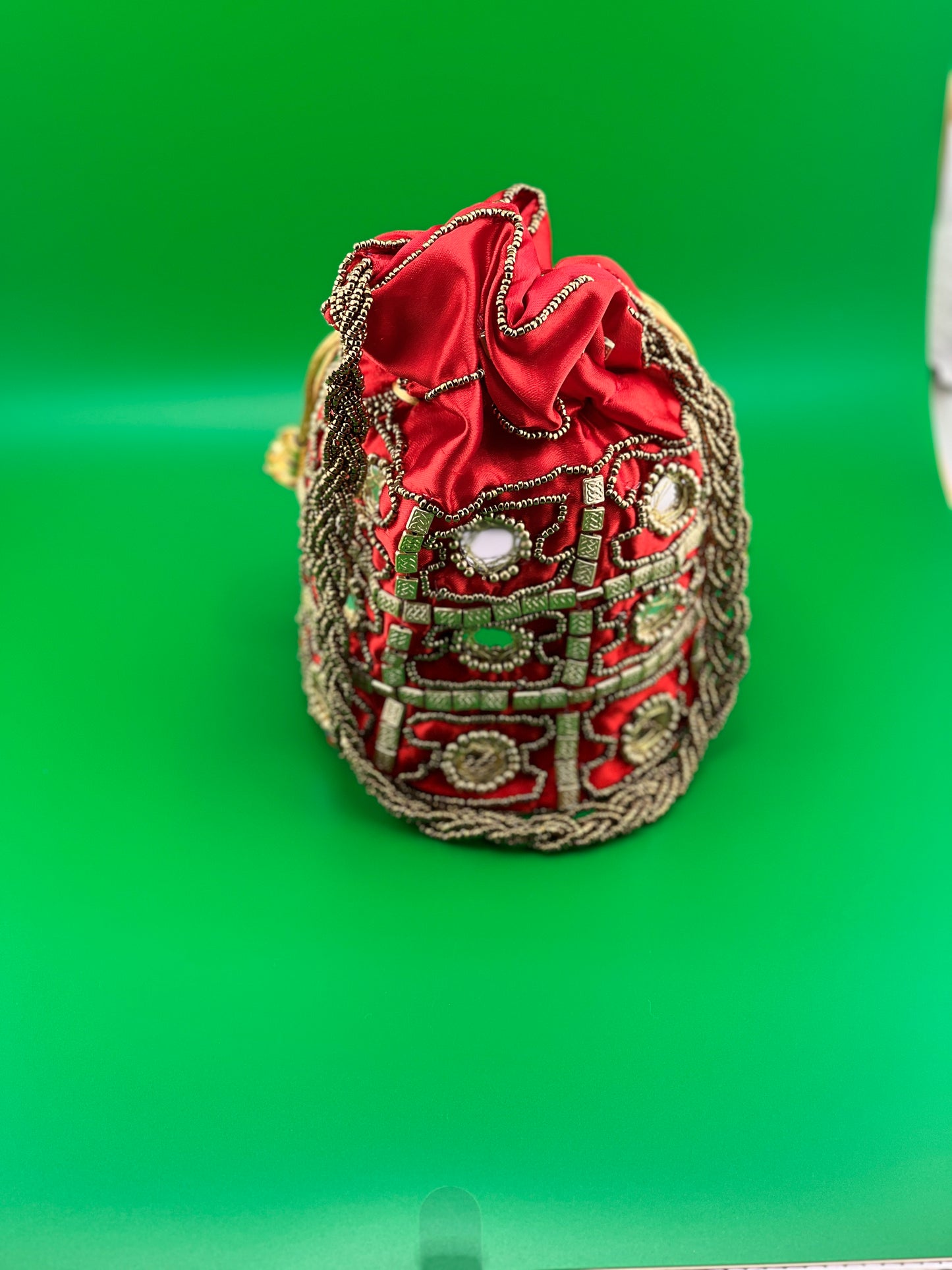 Mirror Work Indian Ethnic Potli Bag | Hand Bag | Purse for Party Wedding and Gifting | Women Mirror Potli Bag | Pouch | Coin | Jewellery Purse for Women & Girls
