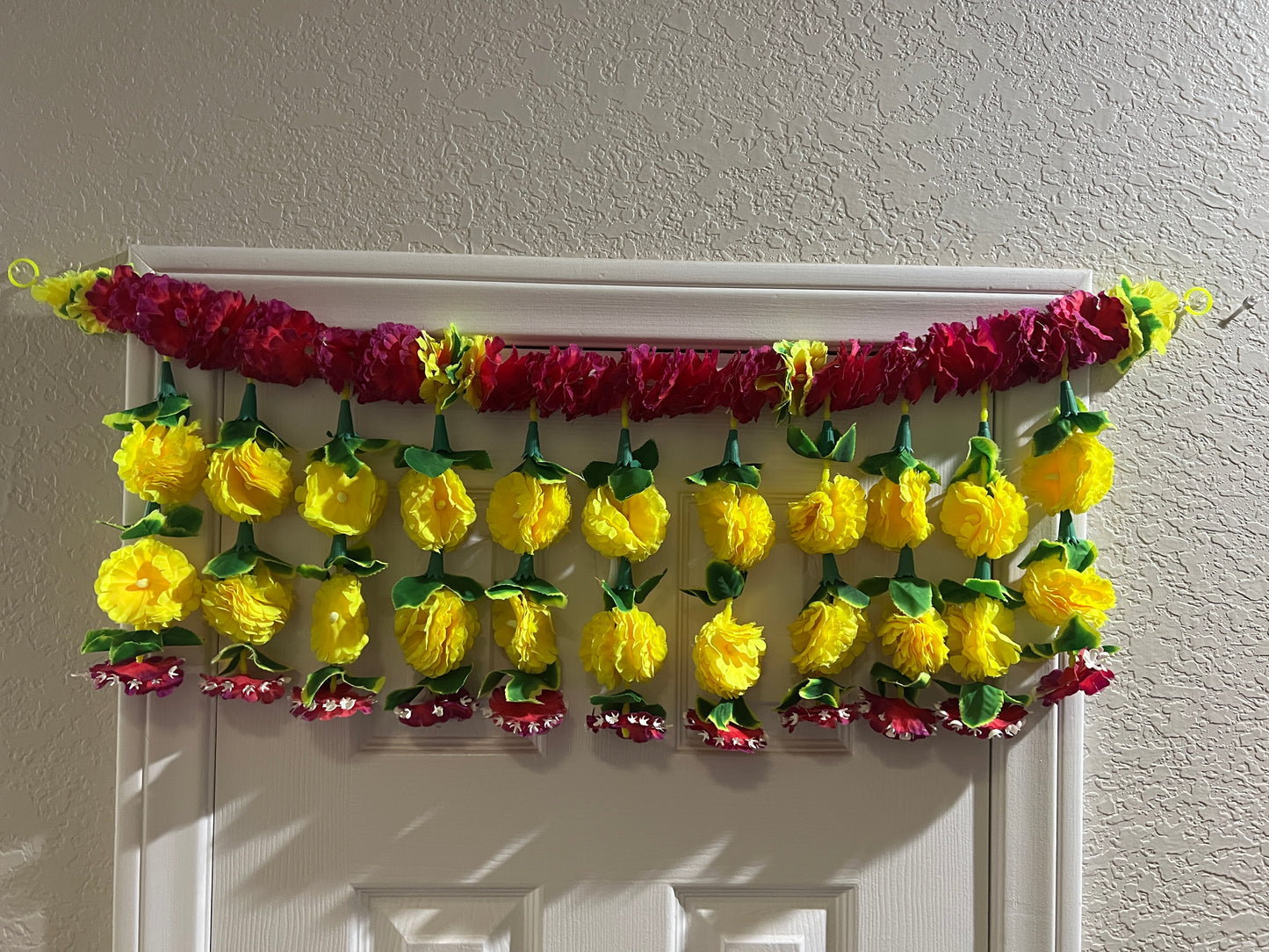 Door hanging / Diwali decoration/ Wall Hanging / Puja Mandir Decoration/ Flower Toran/ bandhanwar