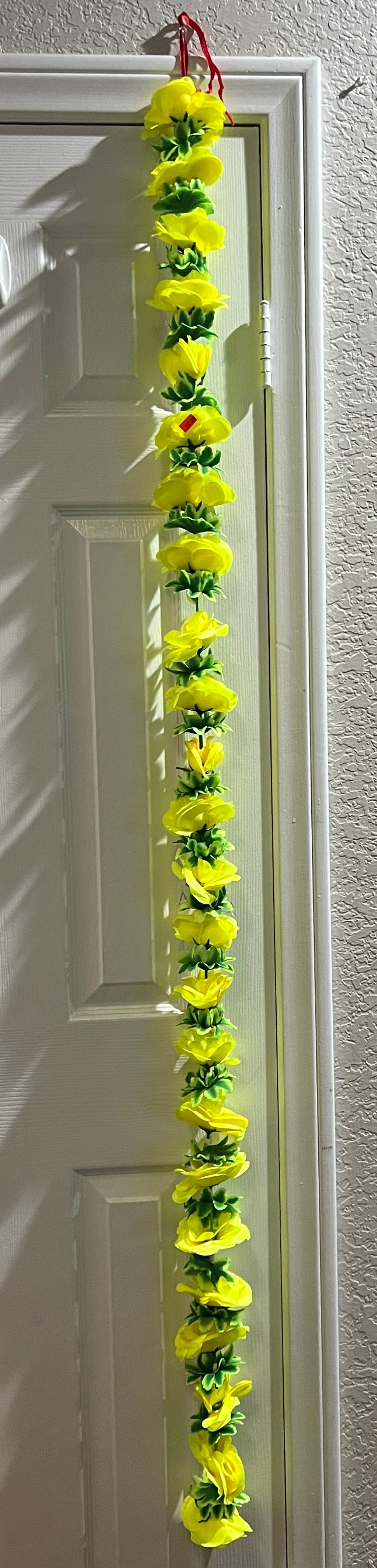 Garland for Decoration Long Strands Artificial Flowers, Indian Decor for Pooja/Diwali/Wedding/Christmas ~ 5 feet