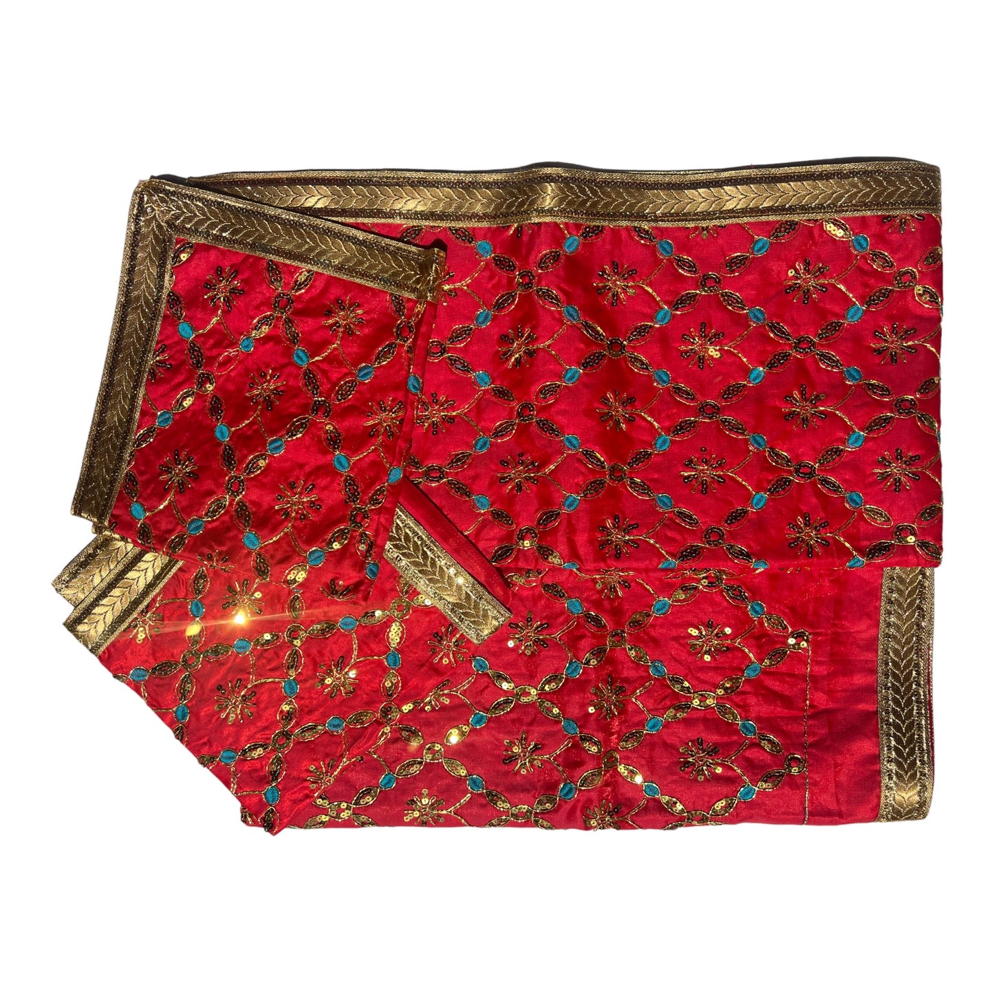 Heavy Embroidery Rumala Sahib Double Set with Gota Lining ( Colors available Red Orange Green Yellow Maroon)