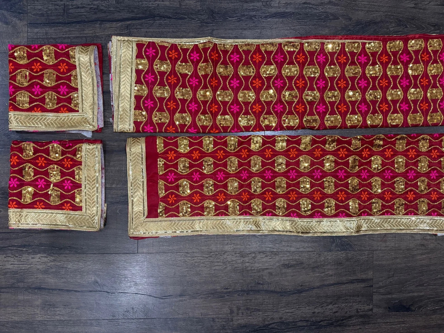 Heavy Embroidery Rumala Sahib Double Set with Cotton Lining and Embroidered Gota ( Colors available White Blue Yellow)