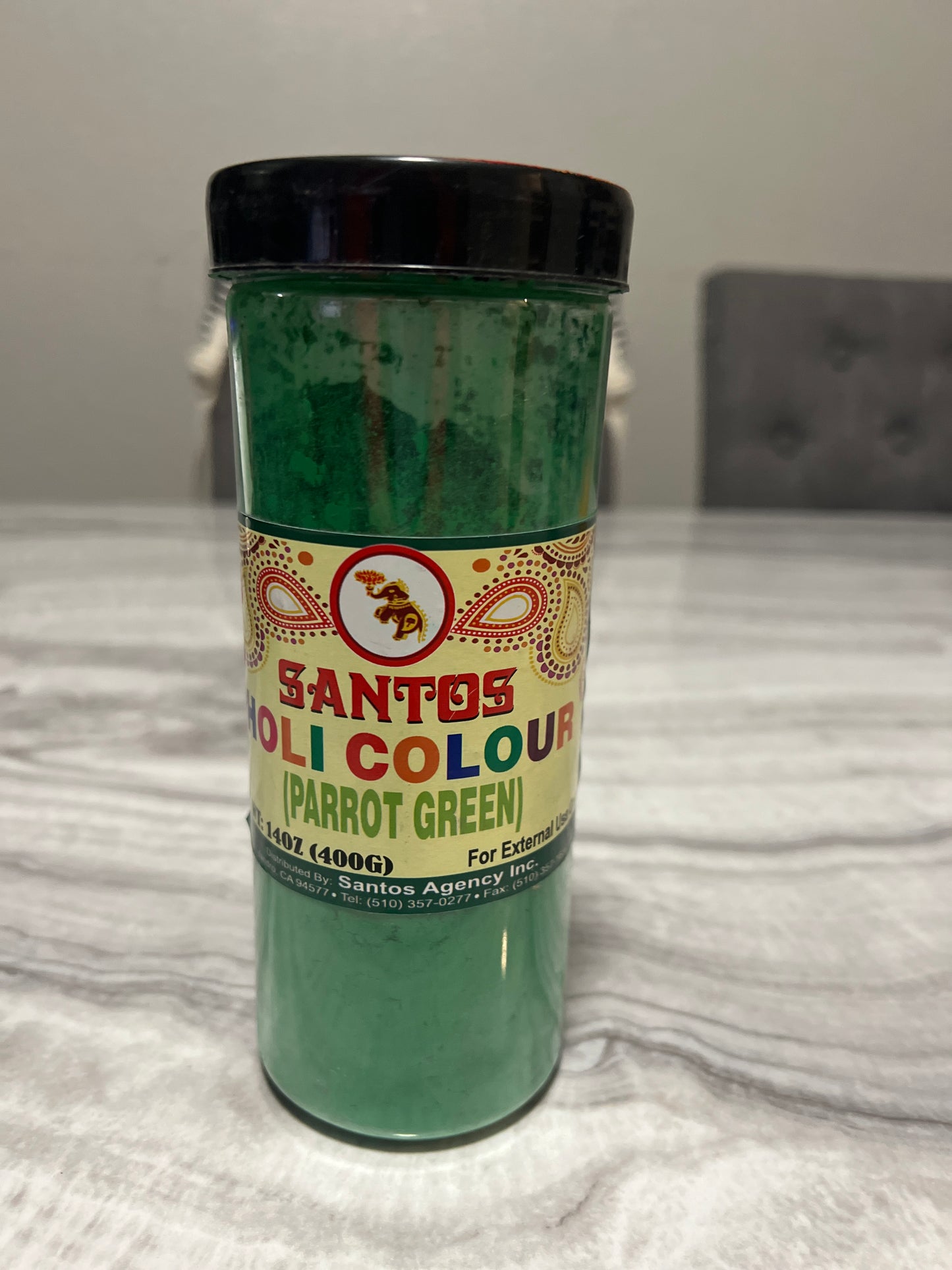 (Pack of 2) Holi Color Powder packet/Bottle - 400 g Each - Multi Colored Powders - Pink, Red, Orange, Yellow, Green, Sky Blue, Golden Yellow, Blue, Purple, Peacock green, Violet - For Holi, Fun Run, Party & Festival
