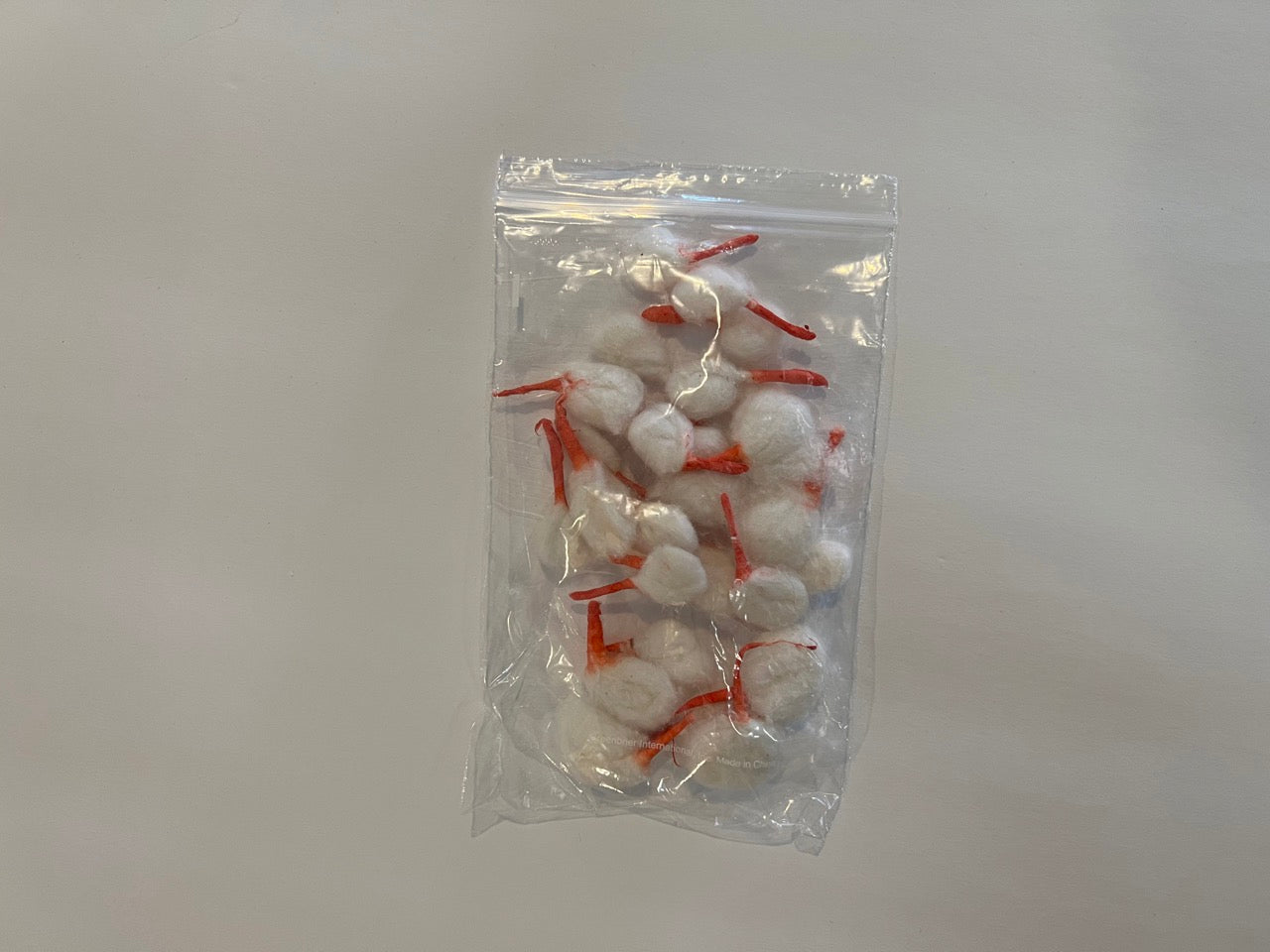 Pure Cotton Wicks Red/Yellow Color Round Shape