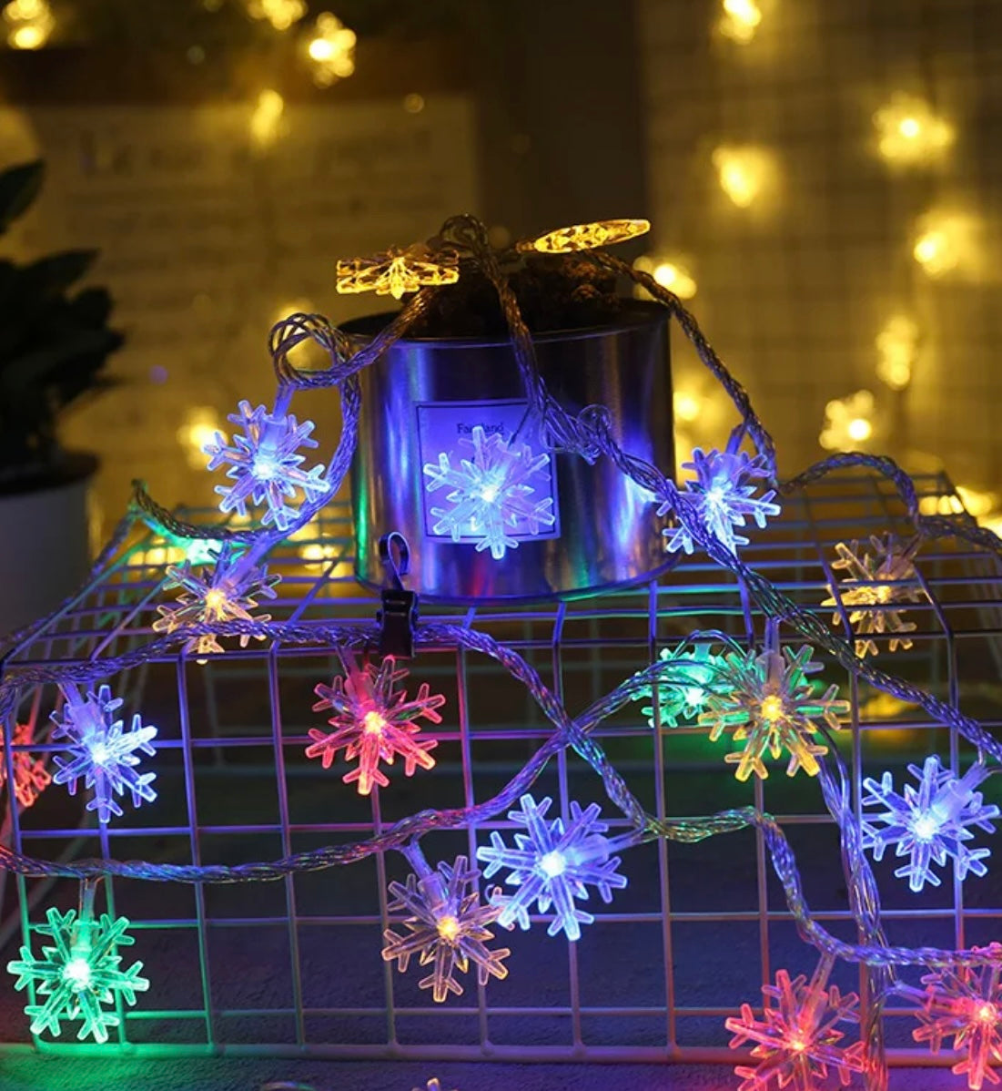 Snowflake LED String Lights | LED Light Battery Operated
