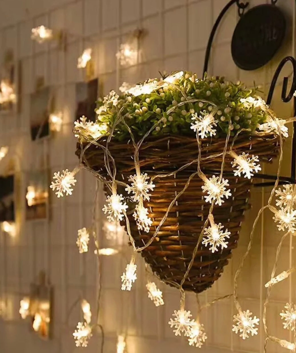 Snowflake LED String Lights | LED Light Battery Operated