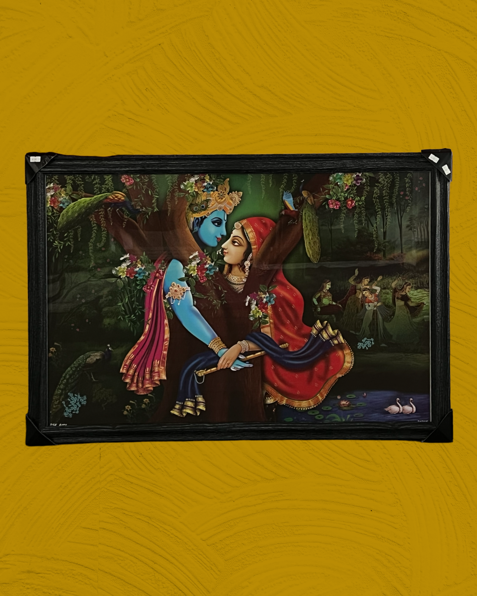 lord krishna and radha modern paintings