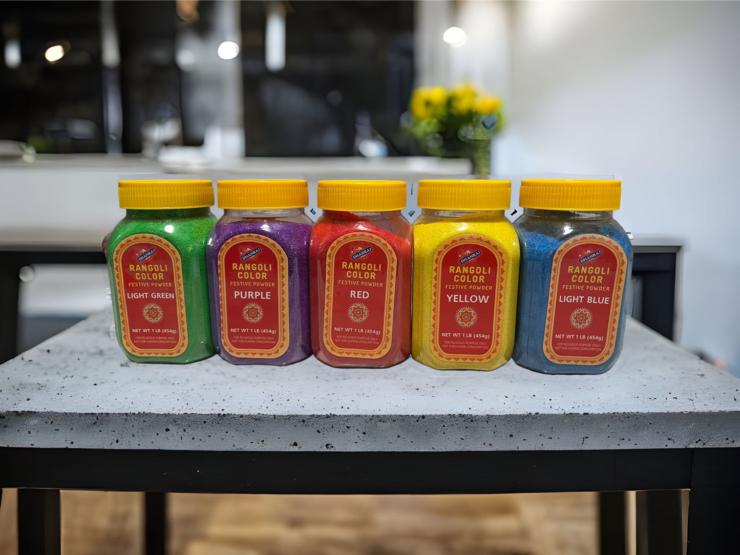 Rangoli Color (456 gm bottle) Rangoli Powder Dust for Home Decor, Festive Decor, Rangoli Making, More Quantity Easy to Store Rangoli Colors bottle (No GULAL) Festival/Festive Multi Colors Powder Art Crafts Painting, Diwali Housewarming Return Gifts Items