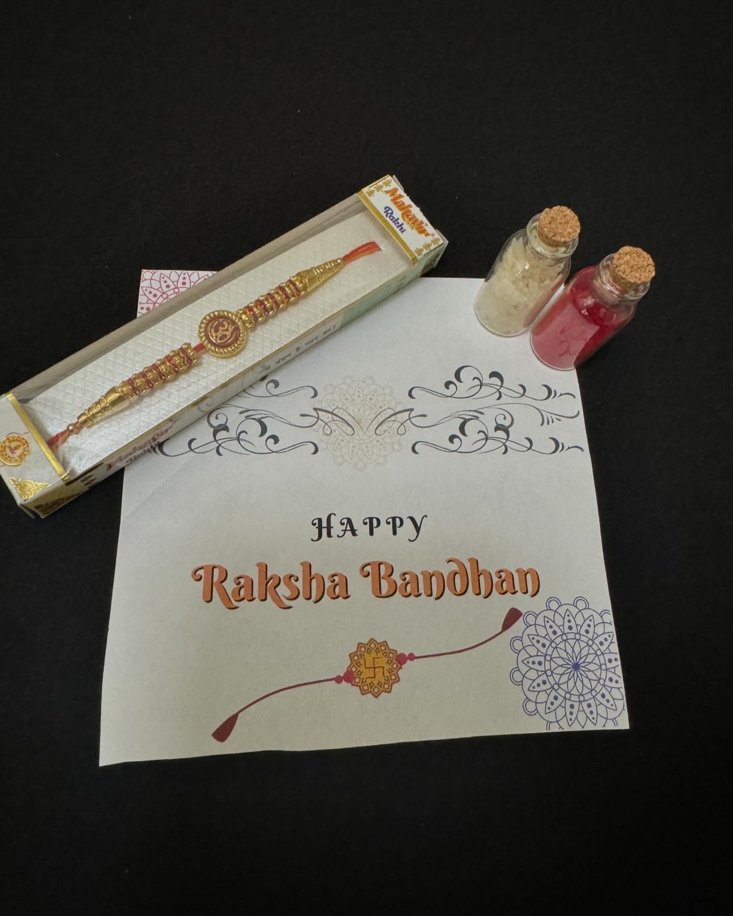 TIED RIBBONS Rakhi for Brother Rakhi for Bhaiya | Roli Chawal Set | Raksha bandhan Rakhi Bracelet for Brother Rakhi Set | Rakhi Thread