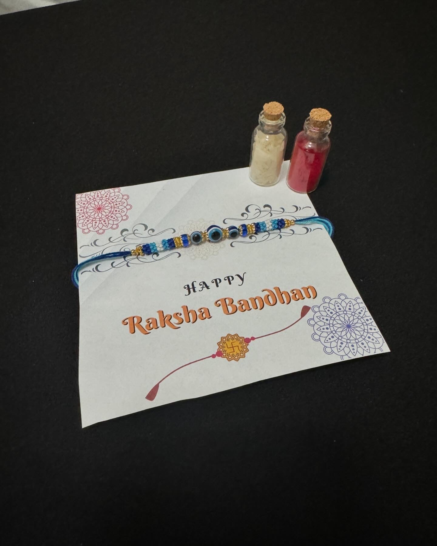 TIED RIBBONS Rakhi for Brother Rakhi for Bhaiya | Roli Chawal Set | Raksha bandhan Rakhi Bracelet for Brother Rakhi Set | Rakhi Thread