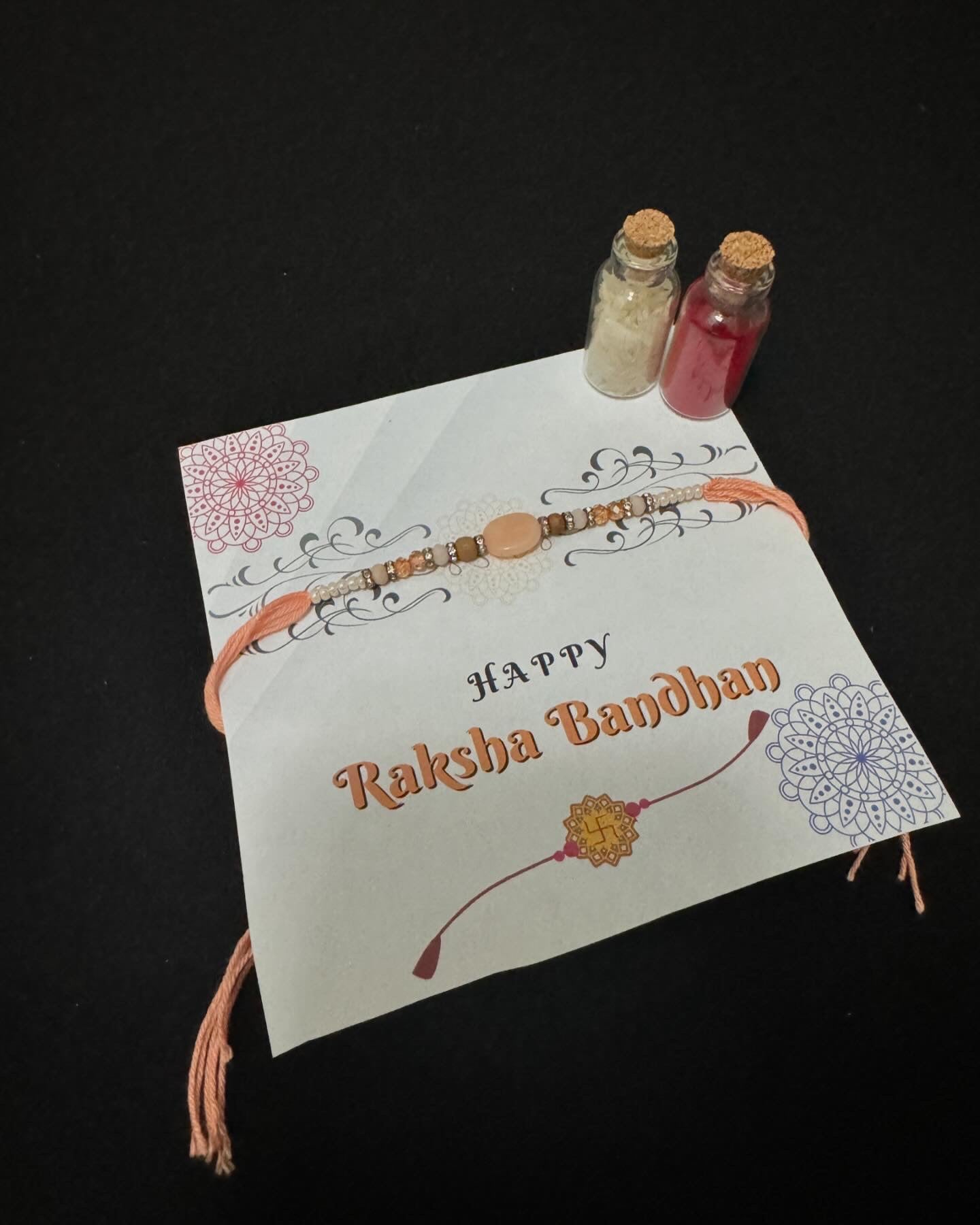 TIED RIBBONS Rakhi for Brother Rakhi for Bhaiya | Roli Chawal Set | Raksha bandhan Rakhi Bracelet for Brother Rakhi Set | Rakhi Thread