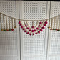 Door Toran Set Decorative Door Hanging Bandanwar for Home Festival Entrance for New Year Decorations with Moti Beads PomPom