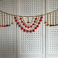Door Toran Set Decorative Door Hanging Bandanwar for Home Festival Entrance for New Year Decorations with Moti Beads PomPom