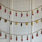 Door Hanging | Indian Wall Toran Mandir Temple Auspicious Navratri Decoration | Entryway Bandarwal | Diwali | Festival Decoration with Beads Pompom