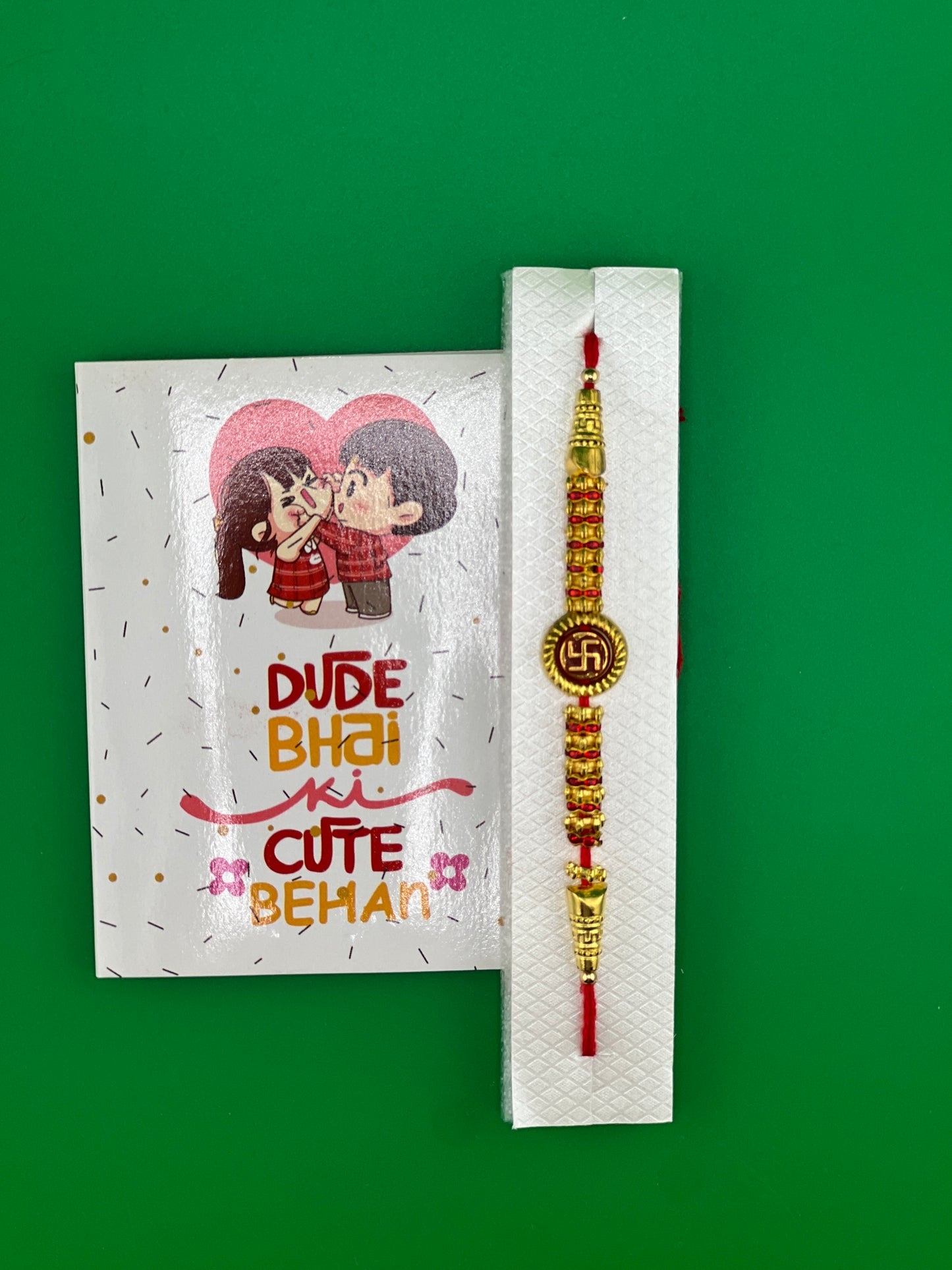 TIED RIBBONS Rakhi for Brother Rakhi for Bhaiya | Roli Chawal TIka - Raksha bandhan Rakhi Bracelet for Brother Rakhi Set | Rakhi Thread | Bhai Rakhi - swastik design