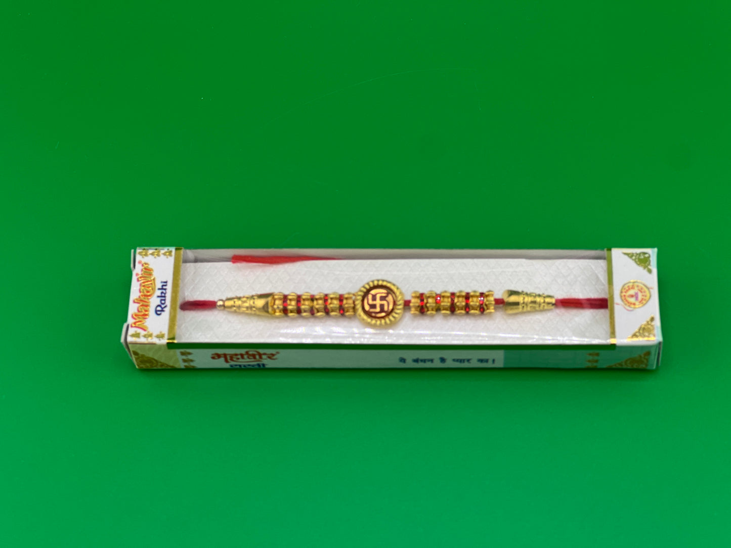 TIED RIBBONS Rakhi for Brother Rakhi for Bhaiya | Roli Chawal TIka - Raksha bandhan Rakhi Bracelet for Brother Rakhi Set | Rakhi Thread | Bhai Rakhi - swastik design