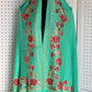 Silk Wool Blend Scarves Stole With Shimmery Crystal Work and Hand Embroidery