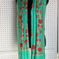 Silk Wool Blend Scarves Stole With Shimmery Crystal Work and Hand Embroidery