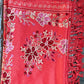 Silk Wool Blend Scarves Stole With Shimmery Crystal Work and Hand Embroidery