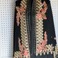 Silk Wool Blend Scarves Stole With Shimmery Crystal Work and Hand Embroidery