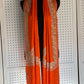 Silk Wool Blend Scarves Stole With Shimmery Crystal Work and Hand Embroidery