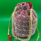 Indian Wedding Favor CHIKAN POTLI BAG | Indian Ethnic Potli Bag | Hand Bag | Hand Purse for Party Wedding and Gifting | Women Potli Bag | Pouch | Coin | Phone | Key | Jewellery Purse for Women & Girls