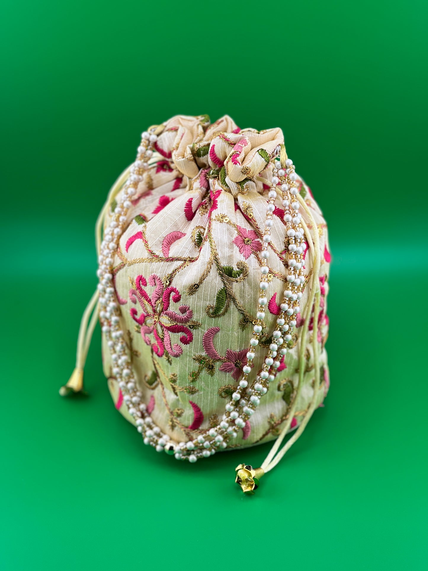 Gota Work Indian Ethnic Potli Bag | Hand Bag | Hand Purse for Party Wedding and Gifting | Women Potli Bag | Pouch | Coin | Phone | Key | Jewellery Purse for Women & Girls