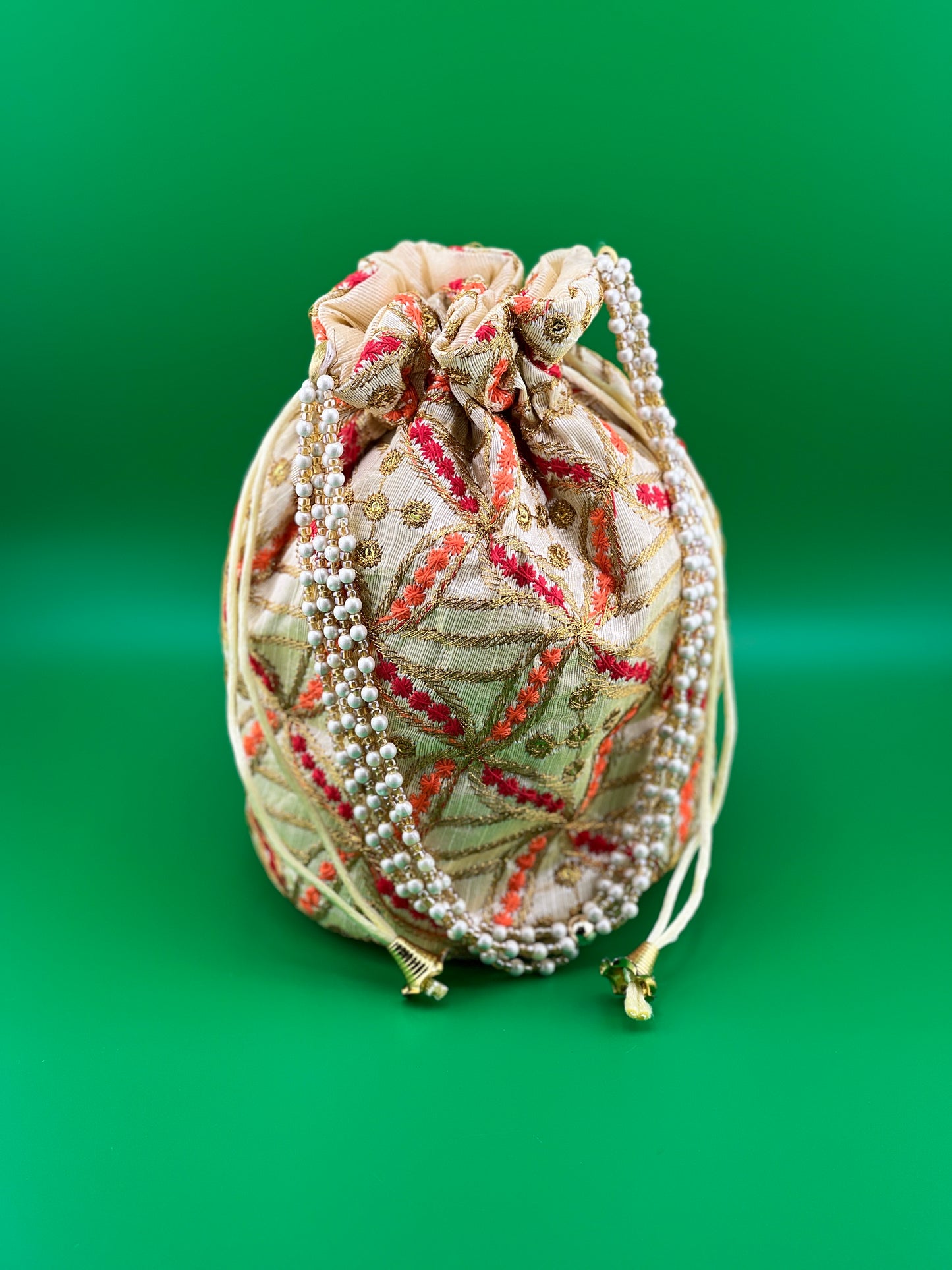 Gota Work Indian Ethnic Potli Bag | Hand Bag | Hand Purse for Party Wedding and Gifting | Women Potli Bag | Pouch | Coin | Phone | Key | Jewellery Purse for Women & Girls