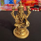 Brass Laxmi Statue | 9 cm Brass Laxmi Culture Religious Home Decor | Good Luck Gift For New Begining and New Success | God Statue Wealth Sculpture