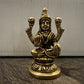 Brass Laxmi Statue | 9 cm Brass Laxmi Culture Religious Home Decor | Good Luck Gift For New Begining and New Success | God Statue Wealth Sculpture