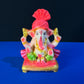 6.5 inch 100% Eco Friendly HandMade Clay Tulsi Ganesha Idol Kit/ For Ganesh Chaturthi/ Living Room & Pooja Room/ Home Decor