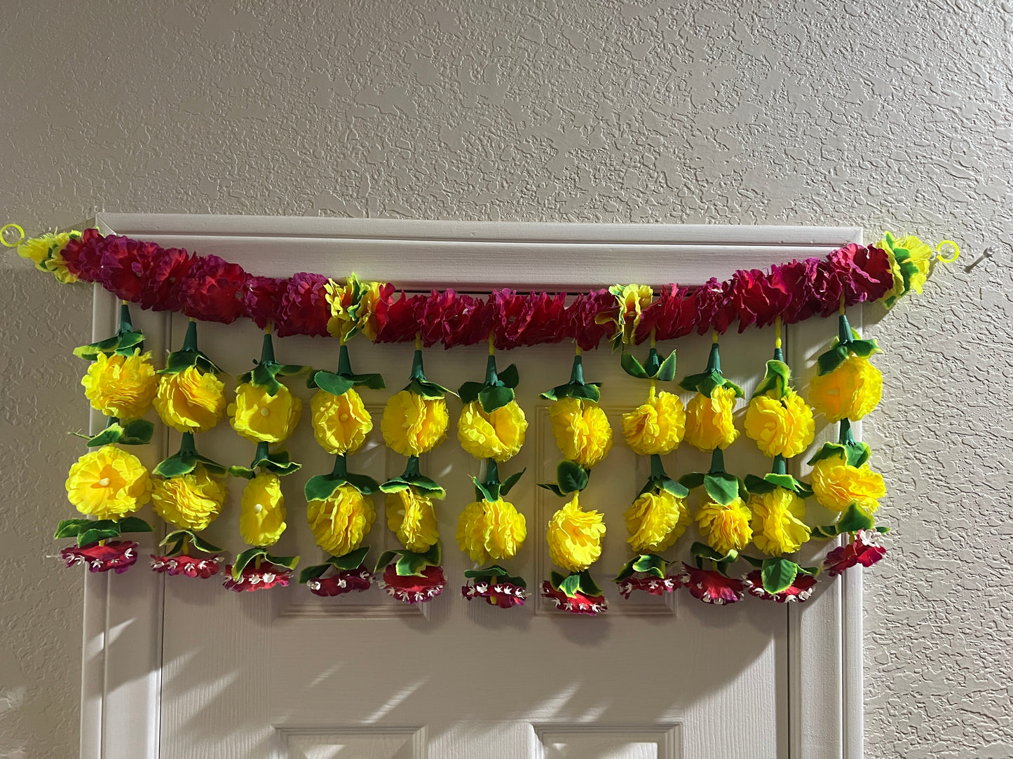 Door hanging / Diwali decoration/ Wall Hanging / Puja Mandir Decoration/ Flower Toran/ bandhanwar
