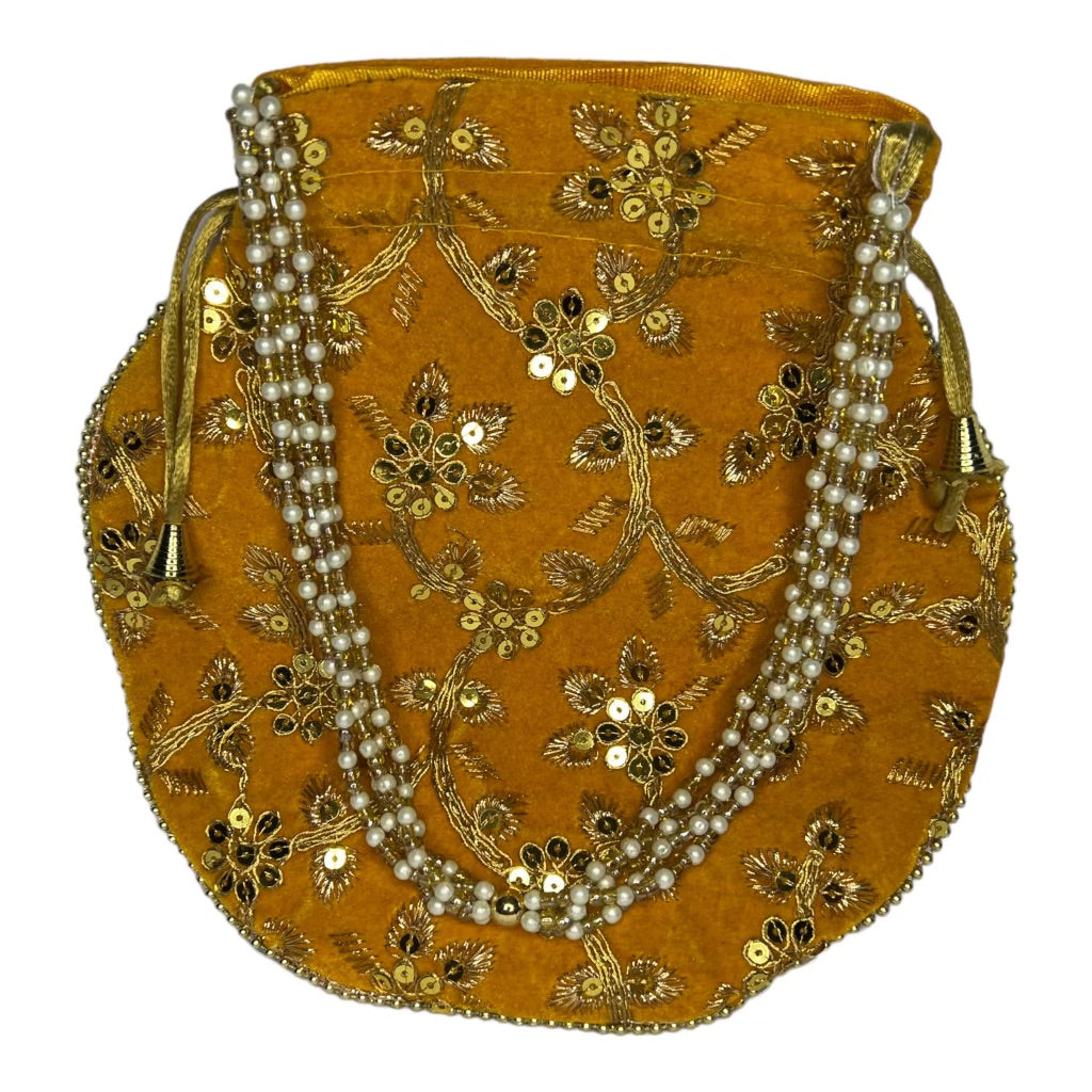 Indian Mirror Potli Bag | Pouch | Coin & Jewellery Purse