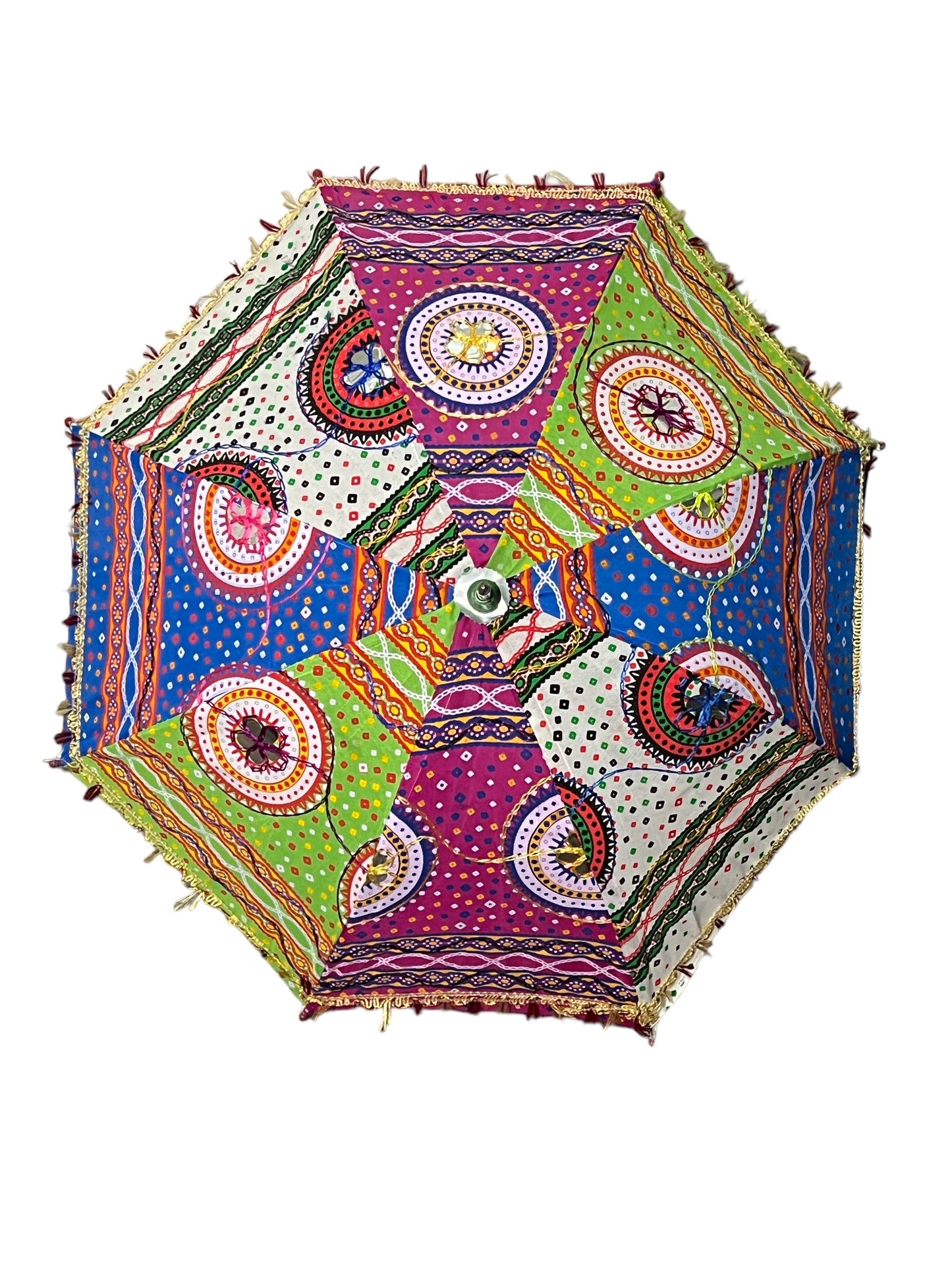 Indian Vintage Handmade Cotton Umbrellas, Indian Wedding Decorative Cotton Umbrellas, Home Decor Sun Shade Umbrellas