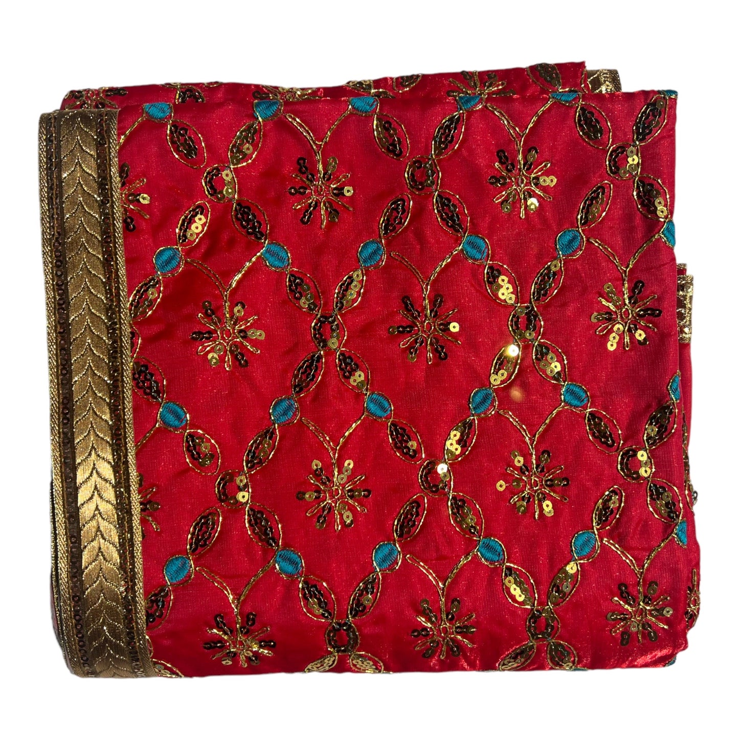 Heavy Embroidery Rumala Sahib Double Set with Gota Lining ( Colors available Red Orange Green Yellow Maroon)