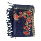 Silk Wool Blend Scarves Stole With Shimmery Crystal Work and Hand Embroidery