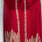 Silk Wool Blend Scarves Stole With Shimmery Crystal Work and Hand Embroidery