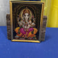 Ganesh Lakshmi 3D Photo Frame, Diwali Pooja, Laxmi Poojan, Hinduism, Indian God Goddess Picture Frame, Religious Framed Poster