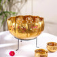 Lotus Urli, Urli Iron, Urli With Bowl, Urli With Stand, Urli Set, Christmas Pooja Wedding Gift, Diwali Gift, Home Decoration