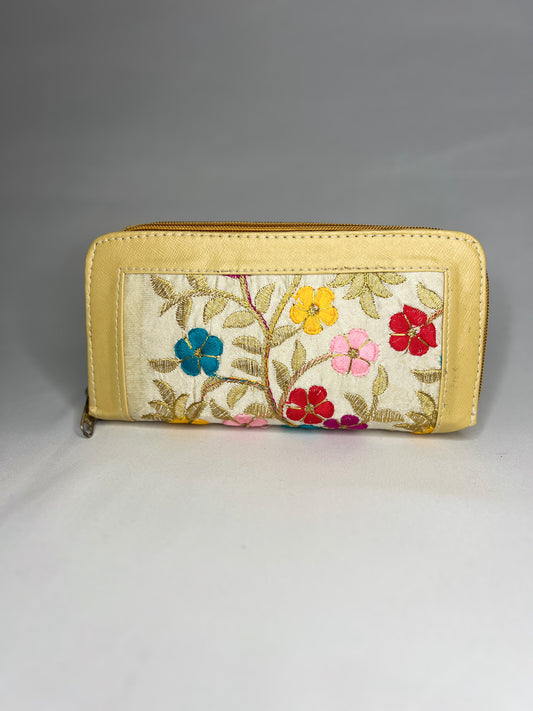 Ethnic Wallet for Women, Embroidered Purse, Zip Wallet, Purse for Women, Clutch for Women