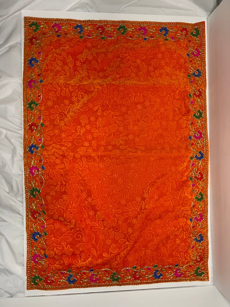 Velvet Pooja Cloth Mat | Aasan Holy Pooja Mat for God Idols