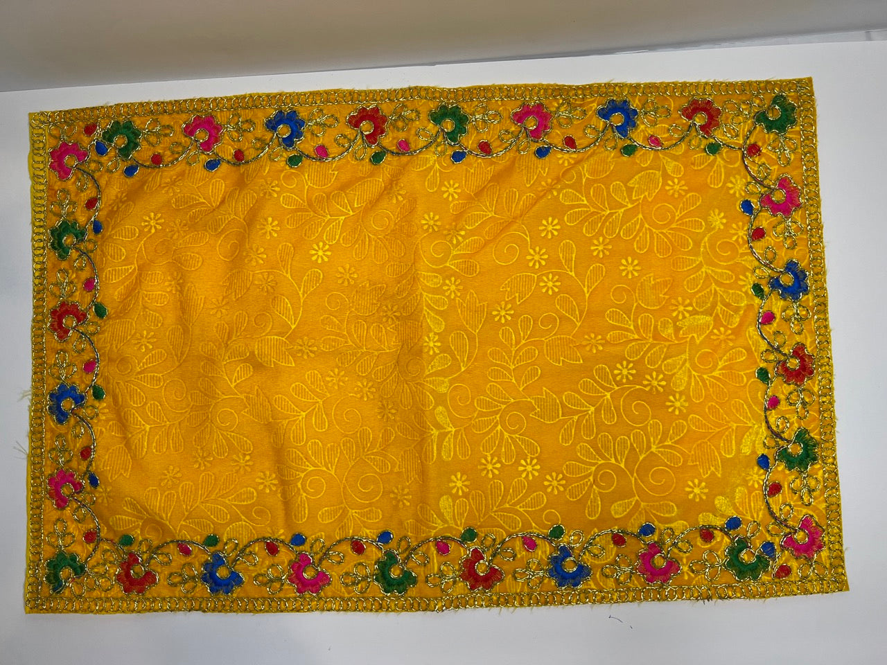 Velvet Pooja Cloth Mat | Aasan Holy Pooja Mat for God Idols