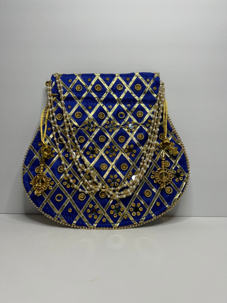 Indian Mirror Potli Bag | Pouch | Coin & Jewellery Purse