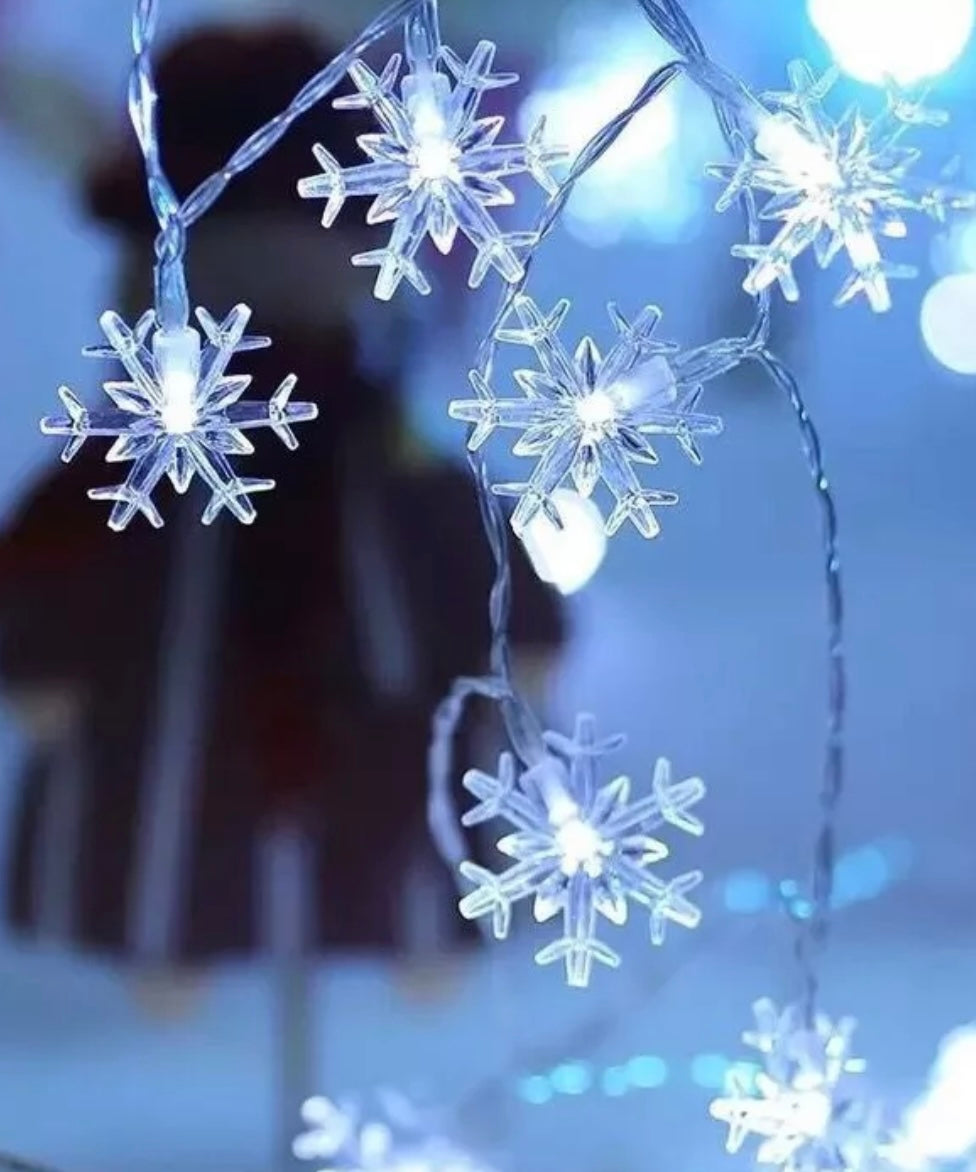 Snowflake LED String Lights | LED Light Battery Operated
