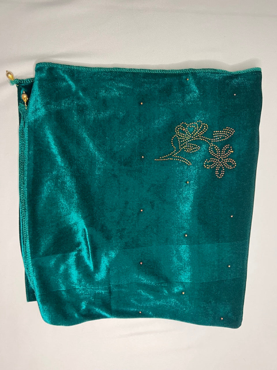 Women Soft Velvet Stole, Dupatta/Shawl, Embllished With Shimmery Crystal Work