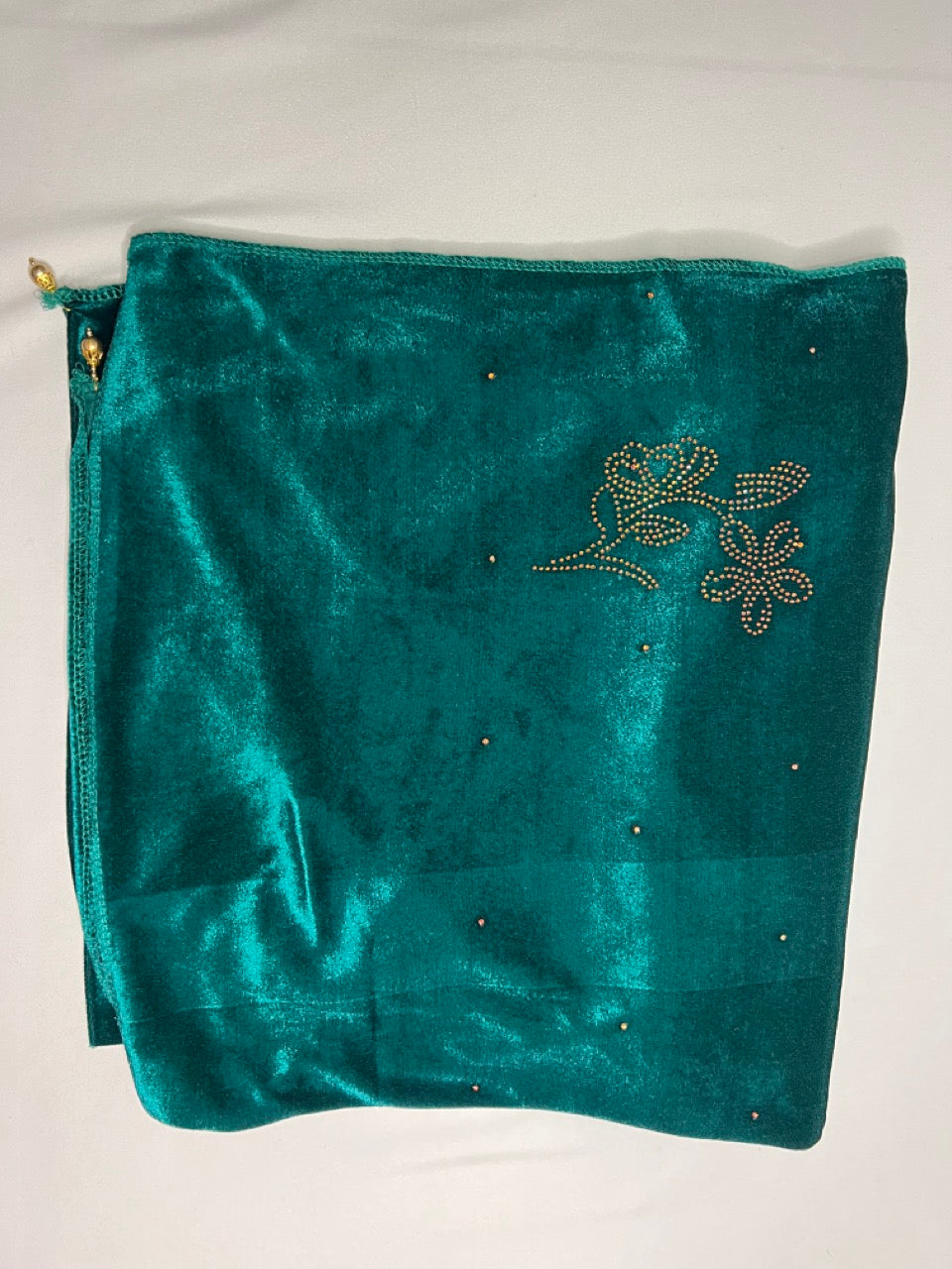 Women Soft Velvet Stole, Dupatta/Shawl, Embllished With Shimmery Crystal Work